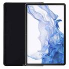 For Samsung Galaxy Tab S8 Ultra Pure Color Liquid Silicone Shockproof Tablet Case(Black) - 5