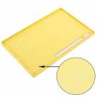 For Samsung Galaxy Tab S8 Ultra Pure Color Liquid Silicone Shockproof Tablet Case(Yellow) - 6