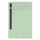 For Samsung Galaxy Tab S8 Ultra Pure Color Liquid Silicone Shockproof Tablet Case(Green) - 3