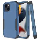 For iPhone 14 Commuter Shockproof TPU + PC Phone Case (Royal Blue+Black) - 1