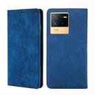 For vivo iQOO Neo6 5G Skin Feel Magnetic Horizontal Flip Leather Phone Case(Blue) - 1