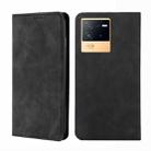 For vivo iQOO Neo6 5G Skin Feel Magnetic Horizontal Flip Leather Phone Case(Black) - 1