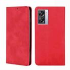 For OPPO A57 5G 2022/Realme Q5i Skin Feel Magnetic Horizontal Flip Leather Phone Case(Red) - 1