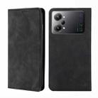 For OPPO K10 Pro 5G Skin Feel Magnetic Horizontal Flip Leather Phone Case(Black) - 1