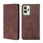 For OPPO Realme GT2 Pro Skin Feel Magnetic Horizontal Flip Leather Phone Case(Dark Brown) - 1