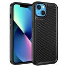 For iPhone 14 Forerunner TPU+PC Phone Case (Carbon Fiber Black) - 1