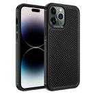 For iPhone 14 Pro Max Forerunner TPU+PC Phone Case (Carbon Fiber Black) - 1