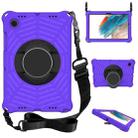 For Samsung Galaxy Tab A8 10.5 2021 Spider King EVA Protective Case with Adjustable Shoulder Strap & Holder(Purple) - 1