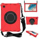 For Samsung Galaxy Tab A8 10.5 2021 Spider King EVA Protective Case with Adjustable Shoulder Strap & Holder(Red) - 1
