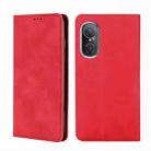 For Huawei Nova 9 SE 4G Skin Feel Magnetic Horizontal Flip Leather Phone Case(Red) - 1