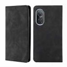 For Huawei Nova 9 SE 4G Skin Feel Magnetic Horizontal Flip Leather Phone Case(Black) - 1