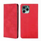 For Honor 60 SE Skin Feel Magnetic Horizontal Flip Leather Phone Case(Red) - 1