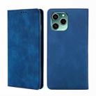 For Honor 60 SE Skin Feel Magnetic Horizontal Flip Leather Phone Case(Blue) - 1