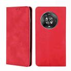 For Honor Magic4 Skin Feel Magnetic Horizontal Flip Leather Phone Case(Red) - 1