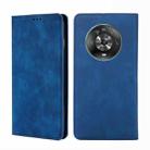 For Honor Magic4 Skin Feel Magnetic Horizontal Flip Leather Phone Case(Blue) - 1