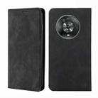 For Honor Magic4 Skin Feel Magnetic Horizontal Flip Leather Phone Case(Black) - 1