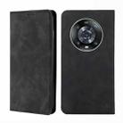 For Honor Magic4 Pro Skin Feel Magnetic Horizontal Flip Leather Phone Case(Black) - 1