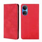 For Honor X7 4G Skin Feel Magnetic Horizontal Flip Leather Phone Case(Red) - 1