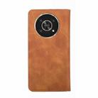 For Honor X30 Skin Feel Magnetic Horizontal Flip Leather Phone Case(Light Brown) - 1