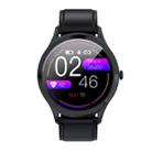 MK10 1.3 inch IPS Color Full-screen Touch Leather Belt Smart Watch, Support Weather Forecast / Heart Rate Monitor / Sleep Monitor / Blood Pressure Monitoring(Black) - 2