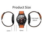 MK10 1.3 inch IPS Color Full-screen Touch Leather Belt Smart Watch, Support Weather Forecast / Heart Rate Monitor / Sleep Monitor / Blood Pressure Monitoring(Brown) - 4