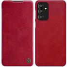 For Samsung Galaxy F23 / M23 5G NILLKIN QIN Series Crazy Horse Texture Leather Case(Red) - 1