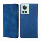 For OnePlus ACE/10R Skin Feel Magnetic Horizontal Flip Leather Phone Case(Blue) - 1