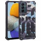 For Samsung Galaxy M23 / F23 5G / M13 4G Camouflage Armor Kickstand TPU + PC Magnetic Phone Case(Light Blue) - 1