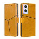 For OPPO A96 5G Geometric Stitching Horizontal Flip Leather Phone Case(Yellow) - 1