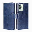 For OPPO Realme GT2 Pro Geometric Stitching Horizontal Flip Leather Phone Case(Blue) - 1