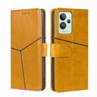 For OPPO Realme GT2 Pro Geometric Stitching Horizontal Flip Leather Phone Case(Yellow) - 1