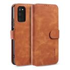 For Huawei Honor V30 DG.MING Retro Oil Side Horizontal Flip Case with Holder & Card Slots & Wallet(Brown) - 1