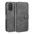 For Huawei Honor V30 DG.MING Retro Oil Side Horizontal Flip Case with Holder & Card Slots & Wallet(Grey) - 1