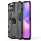 For Honor X30i / Play5T Pro / X8 4G CN Supersonic PC + TPU Holder Phone Case(Black) - 1