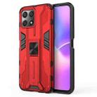 For Honor X30i / Play5T Pro / X8 4G CN Supersonic PC + TPU Holder Phone Case(Red) - 1