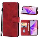 For OPPO A77 5G Leather Phone Case(Red) - 1