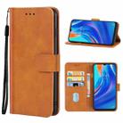 For Tecno Spark 9 Pro Leather Phone Case(Brown) - 1