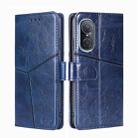 For Huawei Nova 9 SE 4G Geometric Stitching Horizontal Flip Leather Phone Case(Blue) - 1