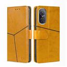 For Huawei Nova 9 SE 4G Geometric Stitching Horizontal Flip Leather Phone Case(Yellow) - 1