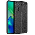 For vivo S15 Litchi Texture TPU Shockproof Phone Case(Black) - 1