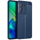 For vivo S15 Litchi Texture TPU Shockproof Phone Case(Blue) - 1