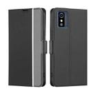 For ZTE Blade L9 Twill Texture Side Button Leather Phone Case(Black) - 1
