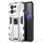 For OPPO Reno8 5G Supersonic PC + TPU Shock-proof Phone Case(Silver) - 1