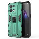 For OPPO Reno8 5G Supersonic PC + TPU Shock-proof Phone Case(Green) - 1
