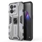 For OPPO Reno8 5G Supersonic PC + TPU Shock-proof Phone Case(Grey) - 1