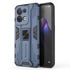 For OPPO Reno8 5G Supersonic PC + TPU Shock-proof Phone Case(Blue) - 1