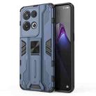 For OPPO Reno8 Pro 5G Supersonic PC + TPU Shock-proof Phone Case(Blue) - 1