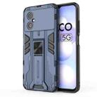 For Xiaomi Poco M4 5G Supersonic PC + TPU Shock-proof Phone Case(Blue) - 1