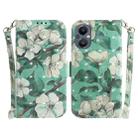 For OnePlus Nord N20 5G 3D Colored Horizontal Flip Leather Phone Case(Watercolor Flower) - 1