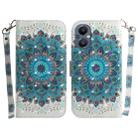 For OnePlus Nord N20 5G 3D Colored Horizontal Flip Leather Phone Case(Peacock Wreath) - 1